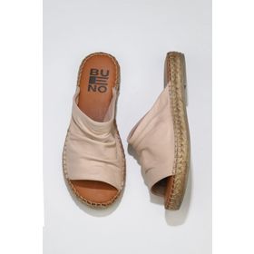 Bueno Shoes 01WL4617 Pembe Deri Kadın Espadril Terlik