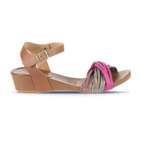 Bueno Shoes 01WL6800 Multi MS1 Deri Dolgu Topuklu Kadın Sandalet