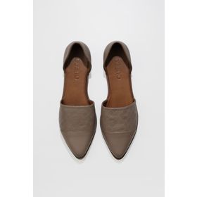 Bueno Shoes 01WN0101 Gümüş Deri Kadın Babet