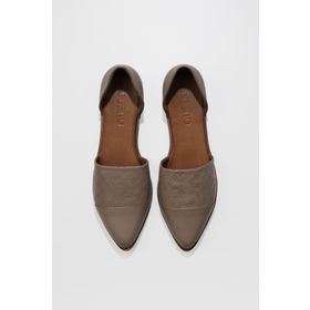 Bueno Shoes 01WN0101 Gümüş Deri Kadın Babet