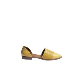 Bueno Shoes 01WN0101 Sarı Deri Kadın Sandalet