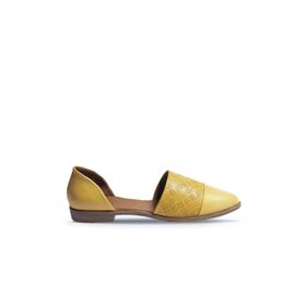 Bueno Shoes 01WN0101 Sarı Deri Kadın Sandalet