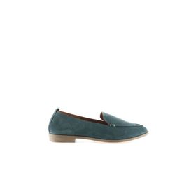 Bueno Shoes 01WN0128 Yeşil Süet Kadın Düz Babet