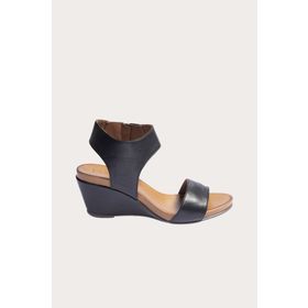 Bueno Shoes 01WN0501 Siyah Deri Kadın Sandalet