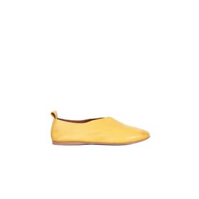 Bueno Shoes 01WN0710 Sarı Deri Kadın Düz Babet