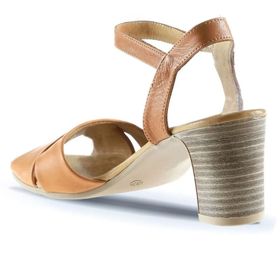 Bueno Shoes 01WN1501 Taba Deri Kadın Sandalet