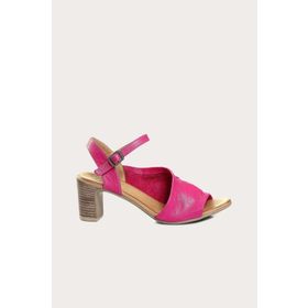 Bueno Shoes 01WN1519 Fuşya Deri Kadın Topuklu Sandalet