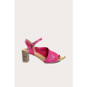 Bueno Shoes 01WN1519 Fuşya Deri Kadın Topuklu Sandalet