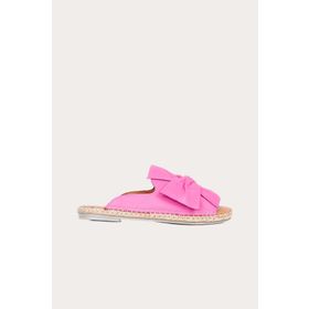 Bueno Shoes 01WN1632 Fuşya Deri Kadın Espadril Terlik
