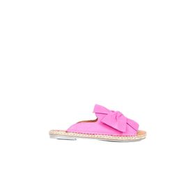 Bueno Shoes 01WN1632 Fuşya Deri Kadın Espadril Terlik