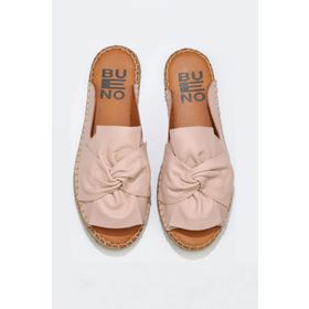 Bueno Shoes 01WN1632 Pembe Deri Kadın Espadril Terlik
