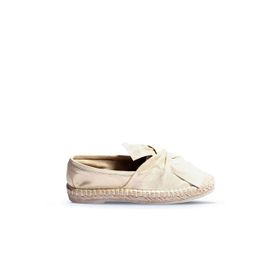 Bueno Shoes 01WN3100 Altın Deri Kadın Espadril Ayakkabı