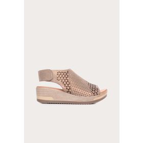 Bueno Shoes 01WN3200 Vizon Deri Kadın Sandalet