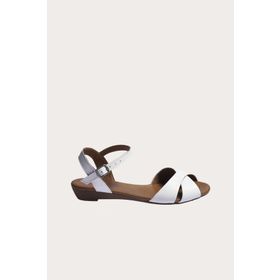 Bueno Shoes 01WN3808 Beyaz Deri Kadın Sandalet