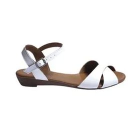 Bueno Shoes 01WN3808 Beyaz Deri Kadın Sandalet