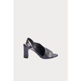 Bueno Shoes 01WN4304 Siyah Deri Kadın Topuklu Sandalet