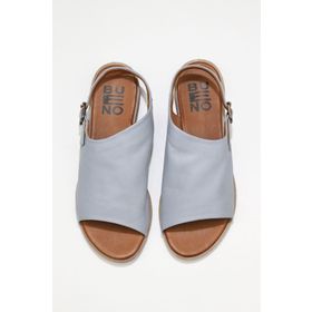 Bueno Shoes 01WN5000 Mavi Deri Kadın Sandalet