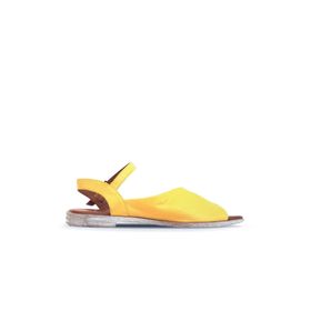 Bueno Shoes 01WN5001 Sarı Deri Kadın Sandalet