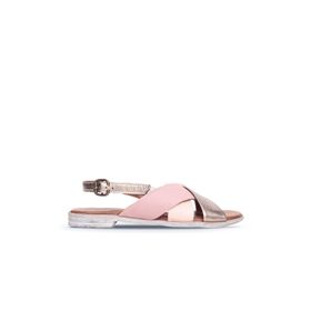 Bueno Shoes 01WN5010 Pudra Multi Deri Kadın Sandalet