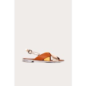 Bueno Shoes 01WN5010 Sarı Multi Deri Kadın Sandalet