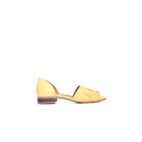 Bueno Shoes 01WN5100 Sarı Deri Kadın Sandalet