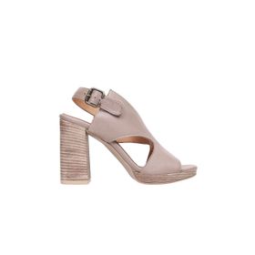 Bueno Shoes 01WN6403 Gri Deri Kadın Topuklu Sandalet