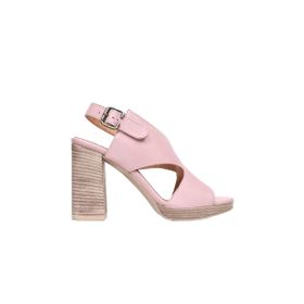 Bueno Shoes 01WN6403 Gül Kurusu Deri Kadın Topuklu Sandalet