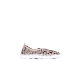 Bueno Shoes 01WN9605 Gri Deri Kadın Günlük Ayakkabı