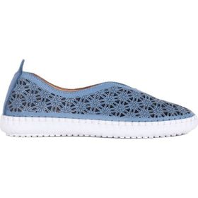 Bueno Shoes 01WN9605 Mavi Deri Kadın Günlük Ayakkabı