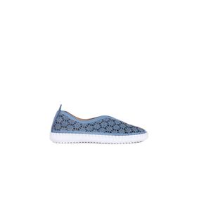 Bueno Shoes 01WN9605 Mavi Deri Kadın Günlük Ayakkabı