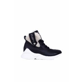 Bueno Shoes 01WP7903 Siyah Deri Kadın Bot