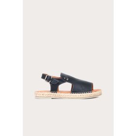 Bueno Shoes 01WQ1125 Kadın Siyah Deri Espadril Sandalet