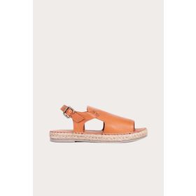 Bueno Shoes 01WQ1125 Taba Kadın Deri Espadril Sandalet