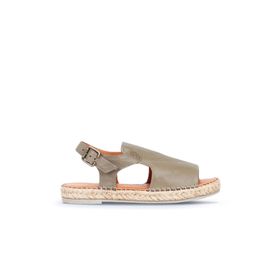 Bueno Shoes 01WQ1125 Yeşil Deri Kadın Espadril Sandalet