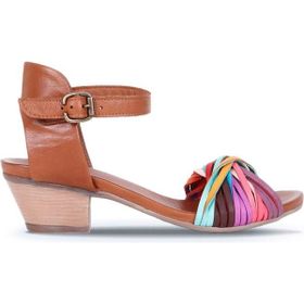 Bueno Shoes 01WQ1400 Multi M10 Deri Kadın Topuklu Sandalet