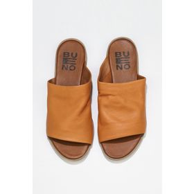 Bueno Shoes 01wq2009 Turuncu Deri Kadın Düz Sandalet