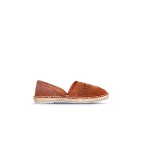 Bueno Shoes 01wq2415 Taba Süet Kadın Düz Sandalet