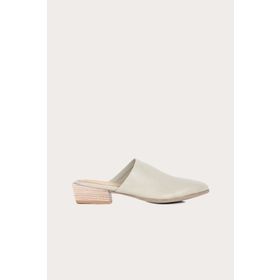 Bueno Shoes 01WQ2603 Haki Deri Kadın Topuklu Terlik