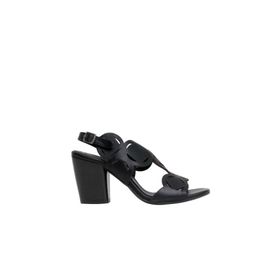 Bueno Shoes 01wq2902 Siyah Deri Topuklu Kadın Sandalet