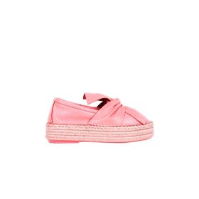 Bueno Shoes 01WQ3502 Turuncu Deri Kadın Espadril Babet