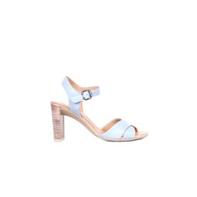 Bueno Shoes 01WQ4202 Mavi Deri Kadın Topuklu Sandalet
