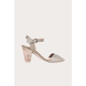 Bueno Shoes 01WQ8204 Yeşil Deri Kadın Topuklu Sandalet