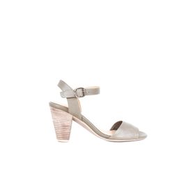 Bueno Shoes 01WQ8204 Yeşil Deri Kadın Topuklu Sandalet