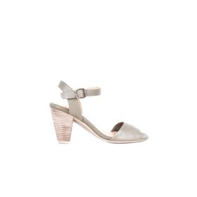 Bueno Shoes 01WQ8204 Yeşil Deri Kadın Topuklu Sandalet