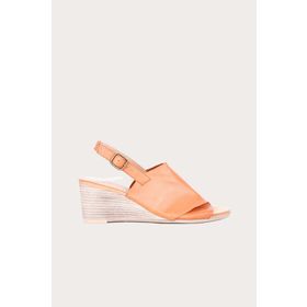 Bueno Shoes 01WQ8603 Taba Deri Kadın Dolgu Topuklu Sandalet