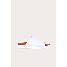 Bueno Shoes 01wq9100 Beyaz Deri Kadın Düz Terlik