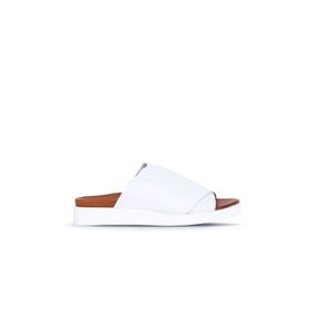 Bueno Shoes 01wq9100 Beyaz Deri Kadın Düz Terlik