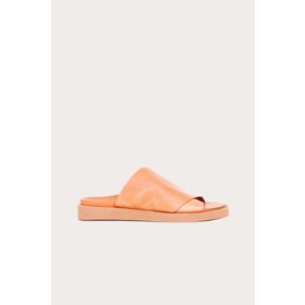 Bueno Shoes 01wq9100 Turuncu Deri Kadın Düz Sandalet