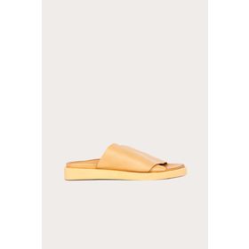 Bueno Shoes 01wq9100 Turuncu Deri Kadın Düz Sandalet
