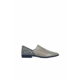 Bueno Shoes 01WR0211 Yeşil Deri Kadın Babet